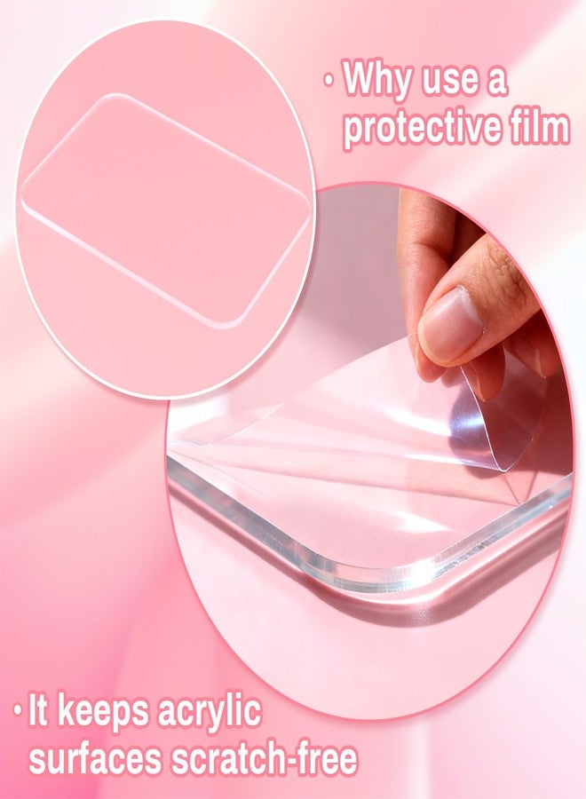 RAQEHO Acrylic Nail Art Palette - Transparent Nail Gel Polish Paint Mixing Pallet Design Plate For Nail Art Foundation Makeup Mixing Tray Display Stand Manicure Tools Supplies Accessories(3.15"×4.72" - Image 5